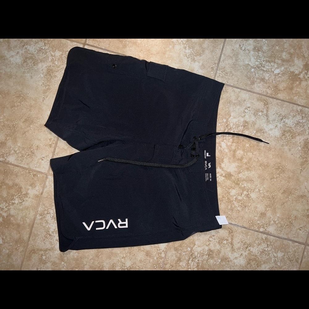 RVCA Board Shorts for Men - Waist 34 - Black